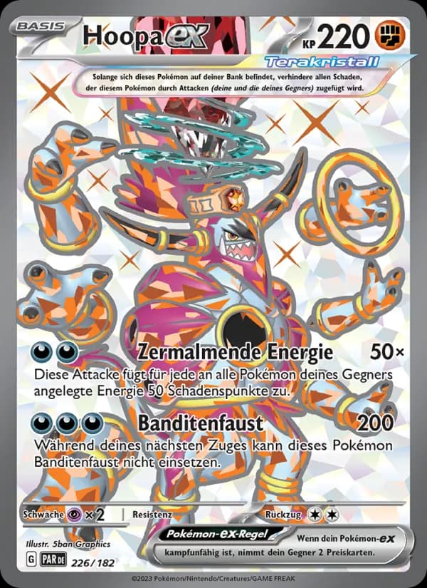 Hoopa-ex card in German