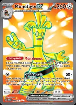 Monetigo-ex card in German