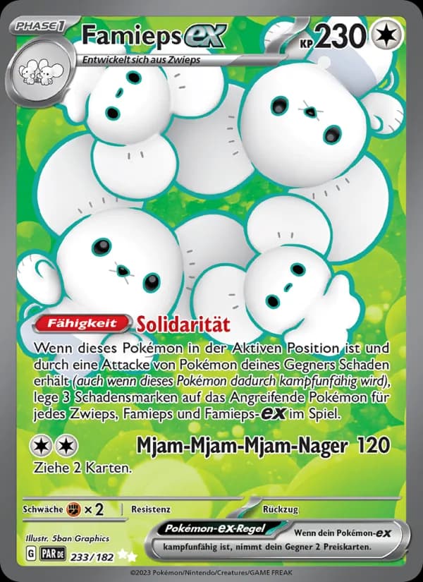 Famieps-ex card in German