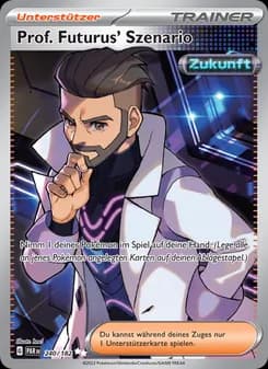 Prof. Futurus' Szenario card in German