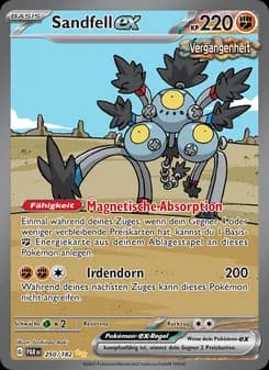 Sandfell-ex card in German