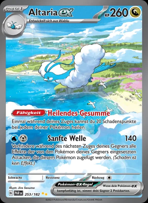 Altaria-ex card in German