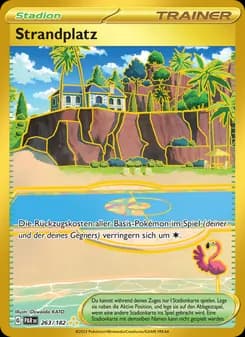 Strandplatz card in German