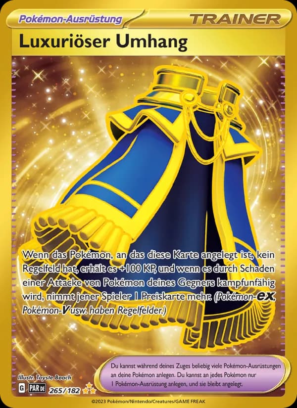 Luxuriöser Umhang card in German