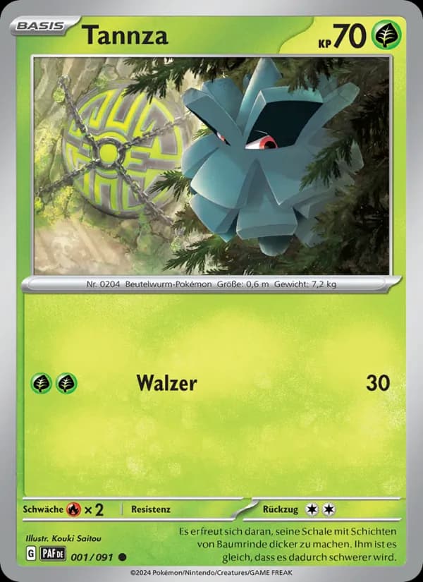 Tannza card in German
