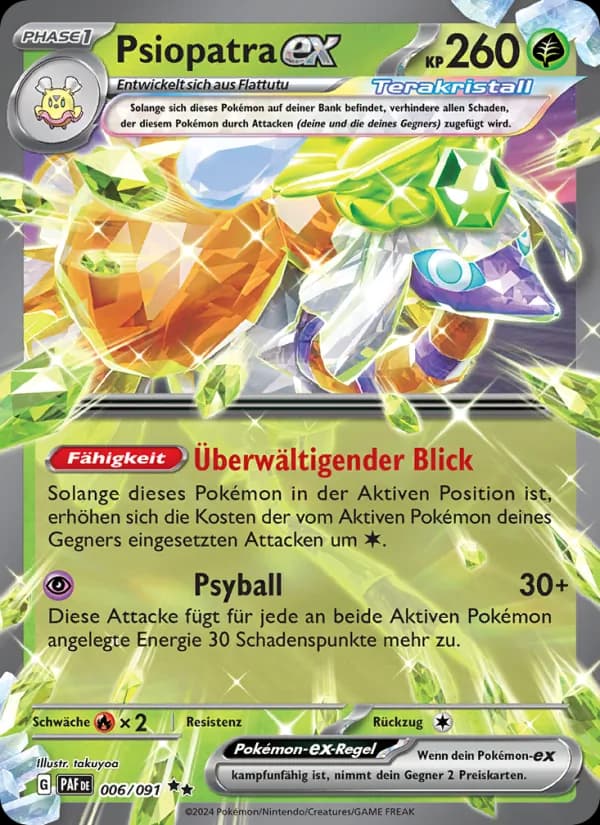 Psiopatra-ex card in German