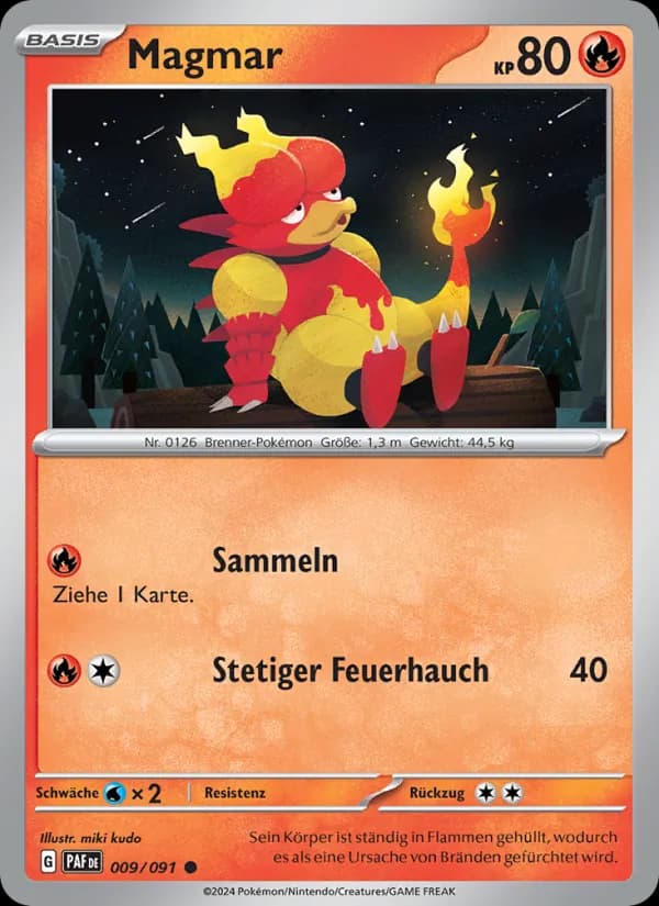 Magmar card in German