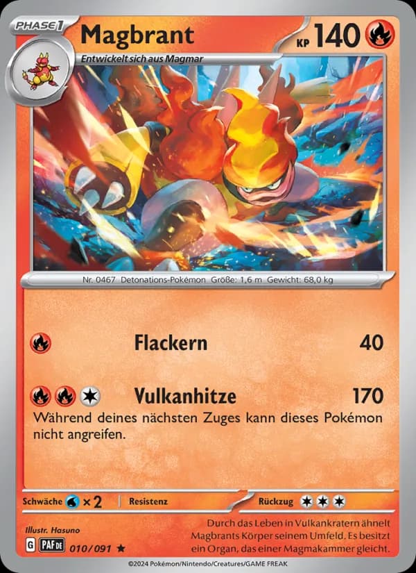 Magbrant card in German