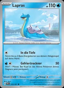 Lapras card in German