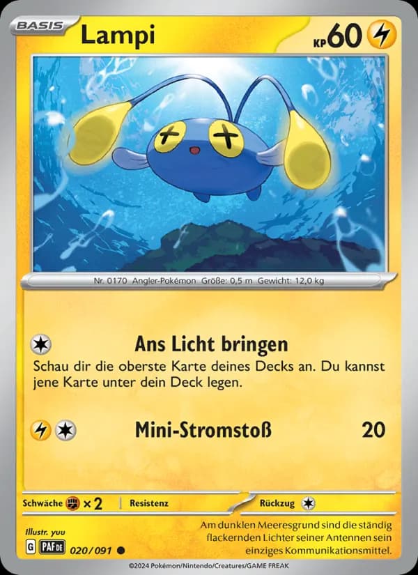 Lampi card in German