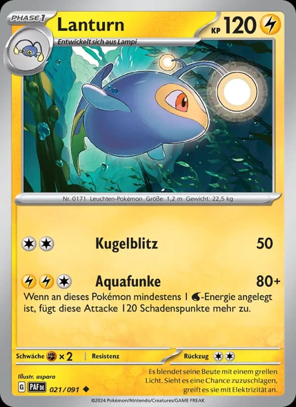 Lanturn card in German