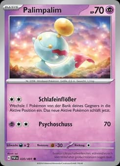 Palimpalim card in German