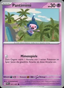 Pantimimi card in German