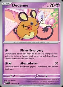 Dedenne card in German