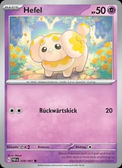 Hefel card in German