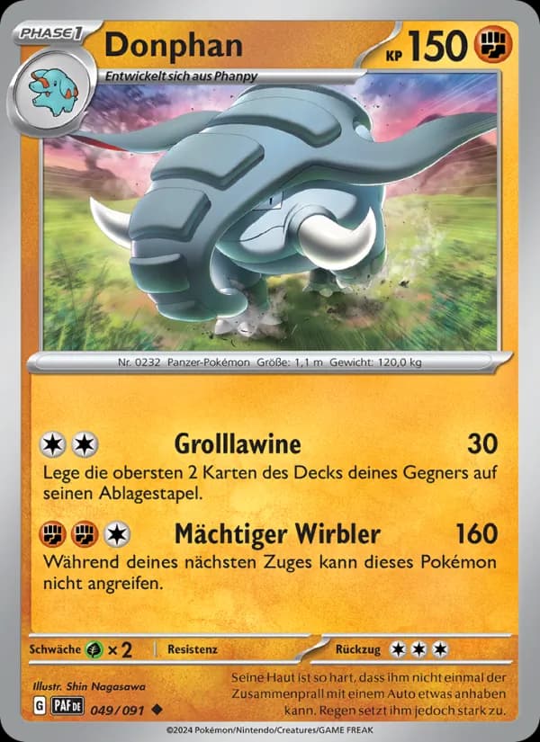 Donphan card in German
