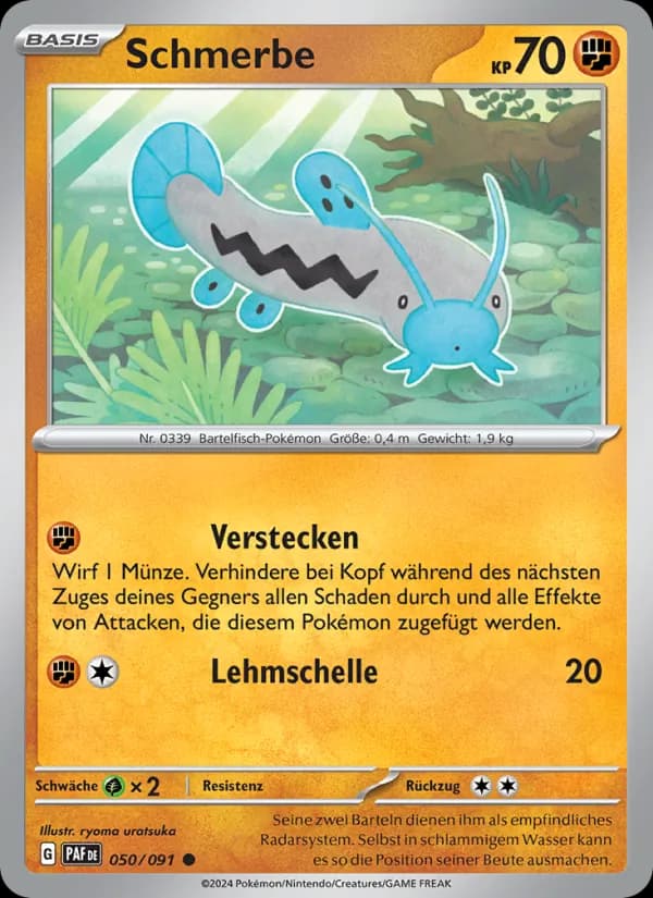 Schmerbe card in German