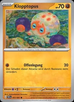 Klopptopus card in German