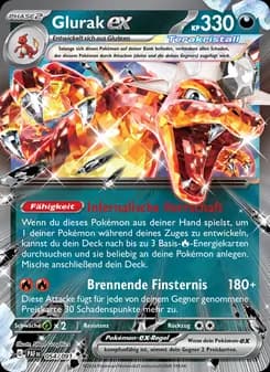 Glurak-ex card in German