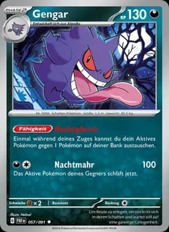 Gengar card in German