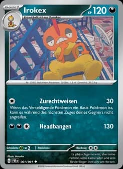 Irokex card in German