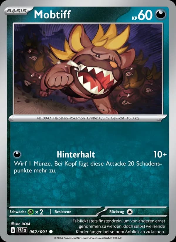 Mobtiff card in German