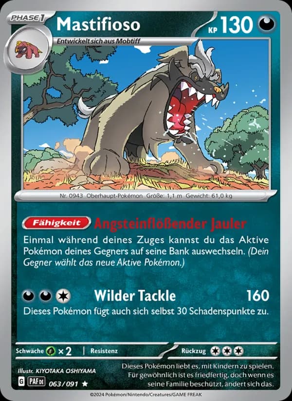 Mastifioso card in German