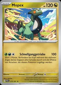 Mopex card in German
