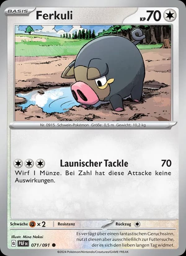 Ferkuli card in German