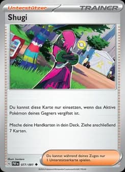 Shugi card in German