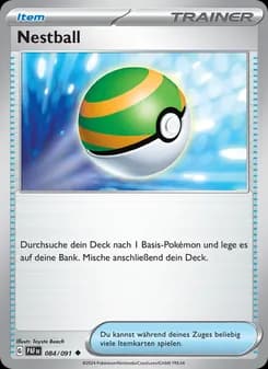 Nestball card in German
