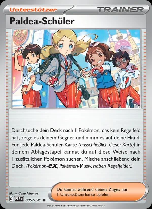 Paldea-Schüler card in German