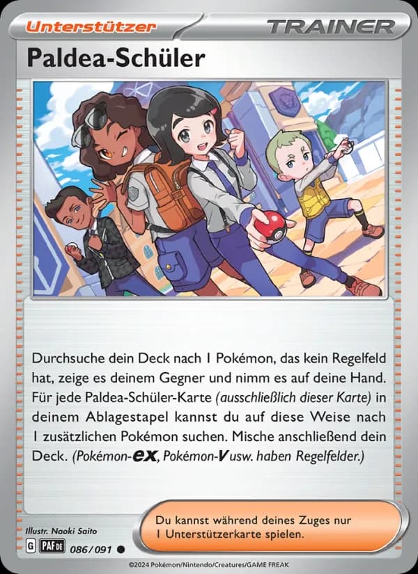 Paldea-Schüler card in German