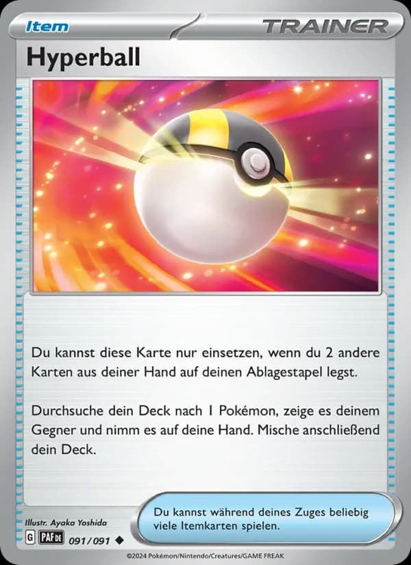 Hyperball card in German