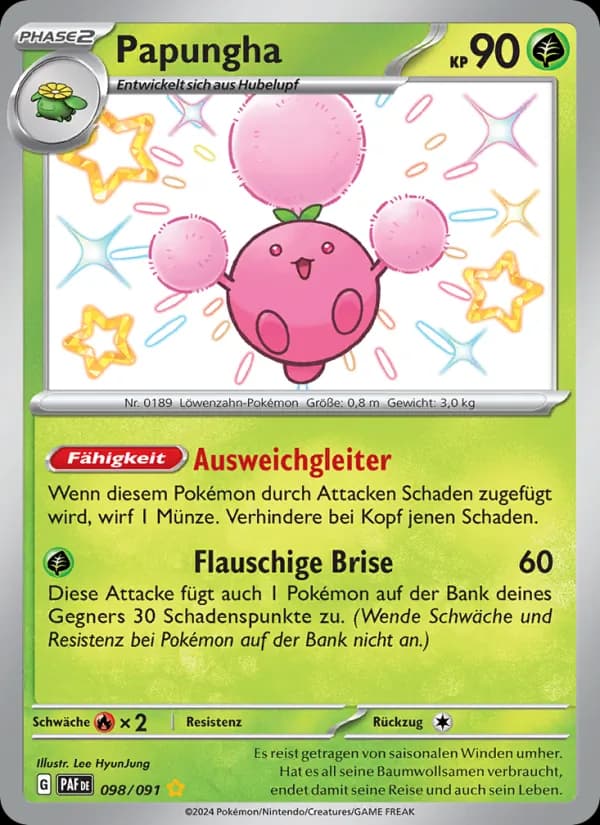 Papungha card in German