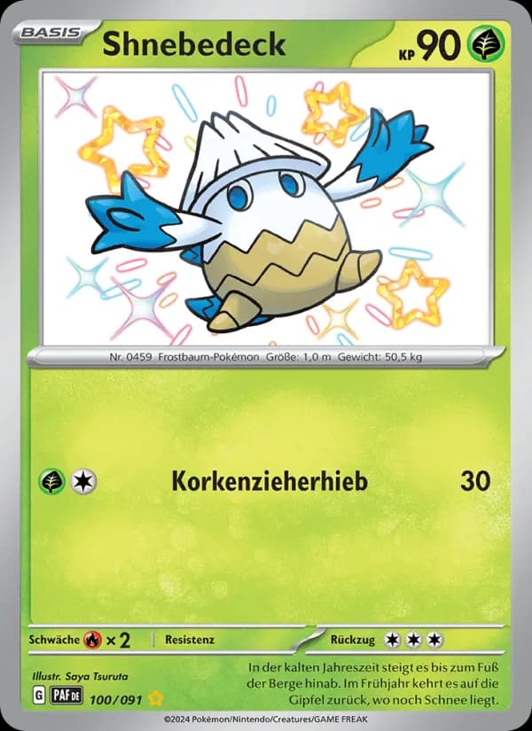 Shnebedeck card in German