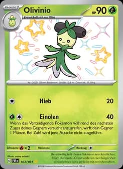Olivinio card in German