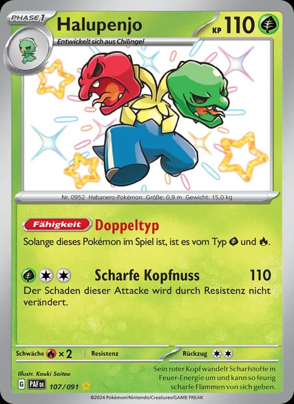 Halupenjo card in German