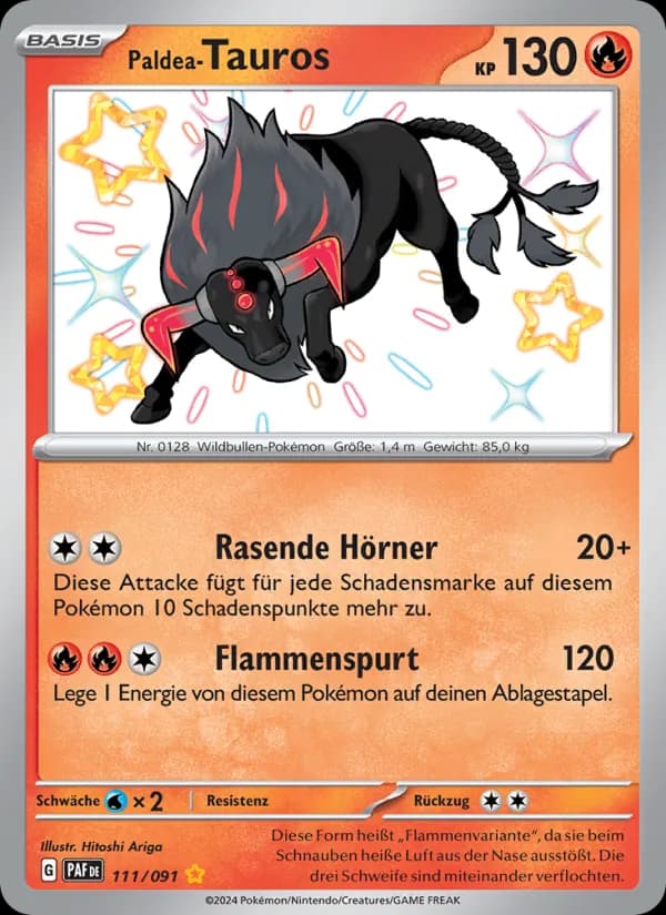 Paldea-Tauros card in German