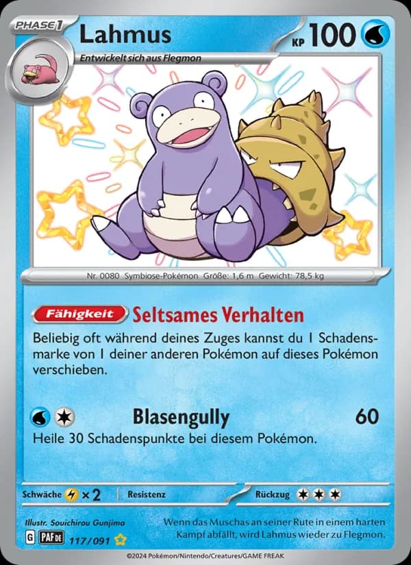 Lahmus card in German