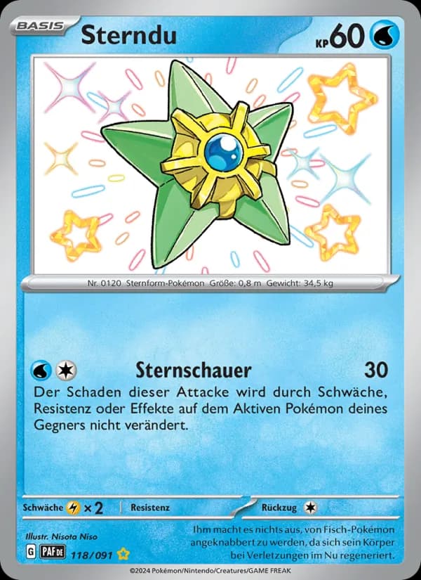 Sterndu card in German