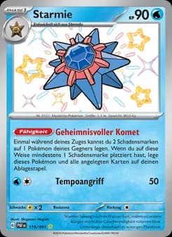 Starmie card in German