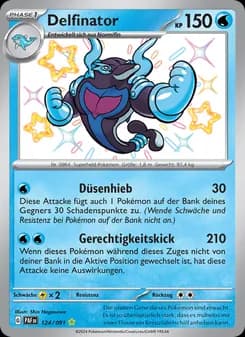 Delfinator card in German