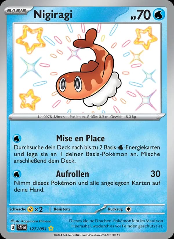 Nigiragi card in German
