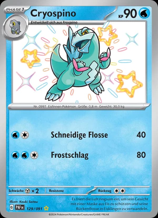 Cryospino card in German