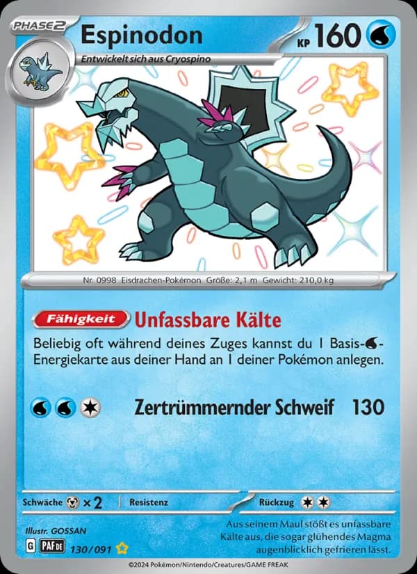 Espinodon card in German