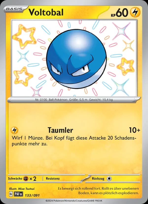 Voltobal card in German