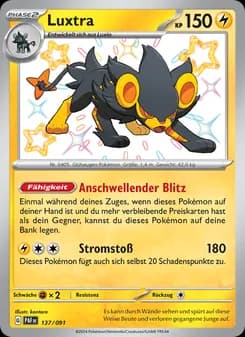Luxtra card in German