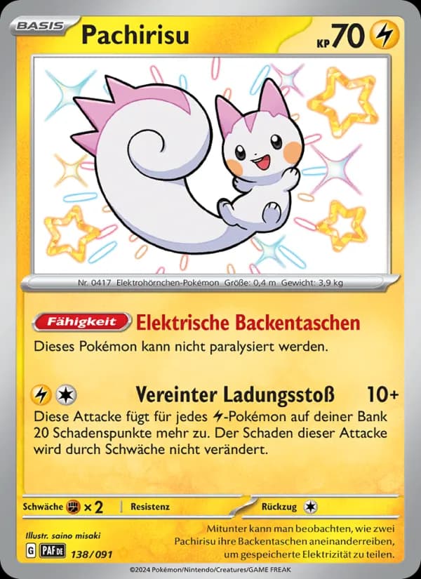 Pachirisu card in German