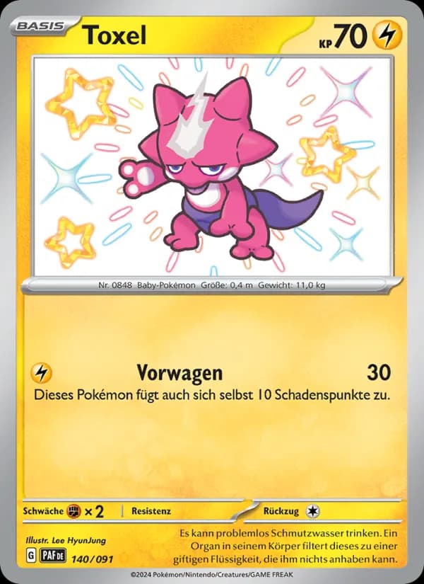 Toxel card in German